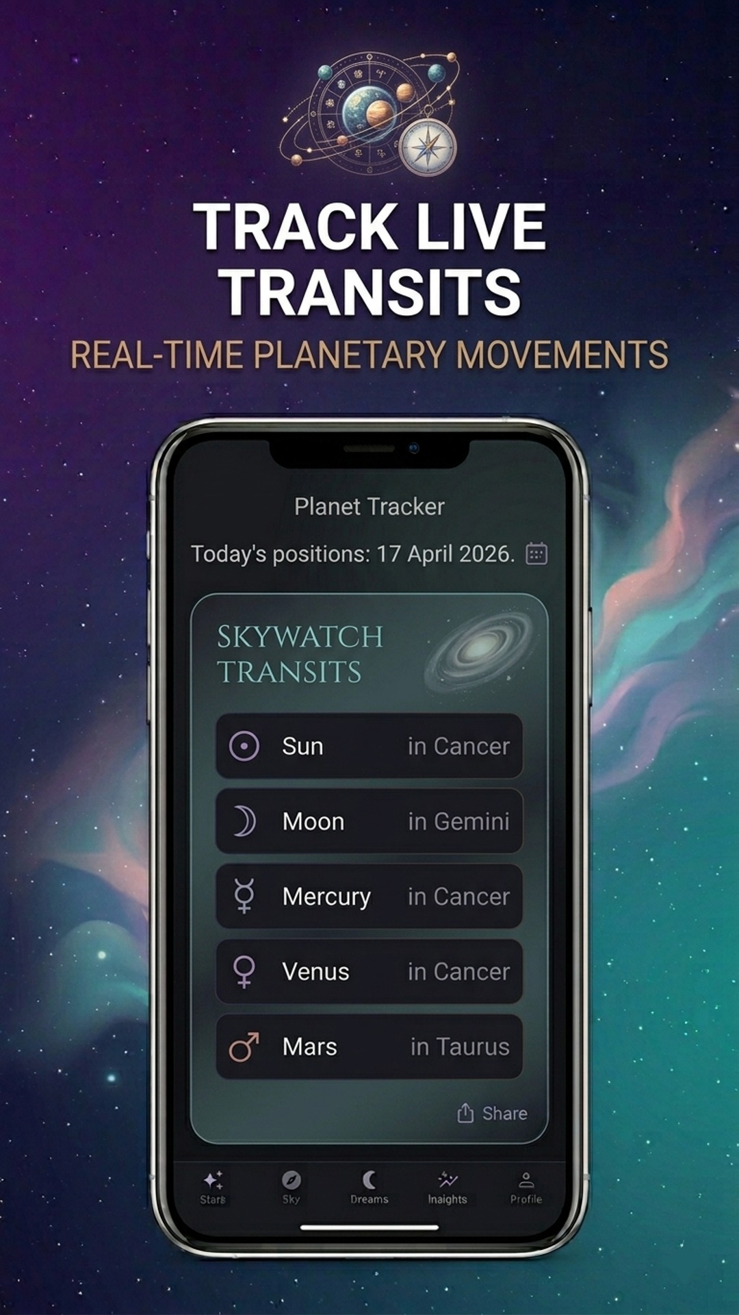 Celestia planetary transit tracker