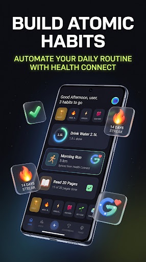 HabitAI visual heatmaps, streak statistics and behavioral analytics