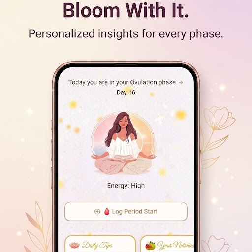 Her Bloom personalized cycle phase dashboard